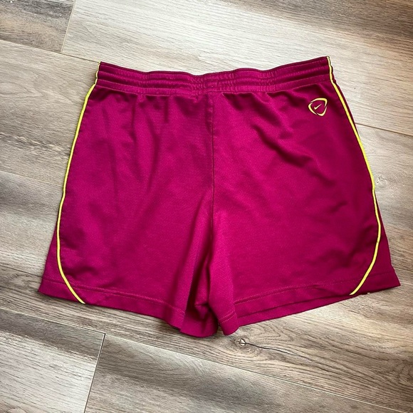 Nike Dri Fit Pink and Yellow High Waisted Athletic Shorts - Picture 2 of 9